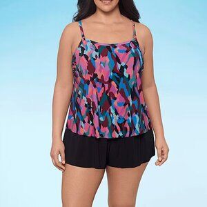 Trimshaper Farrah Swim Romper Plus - Sz 22W. 925110